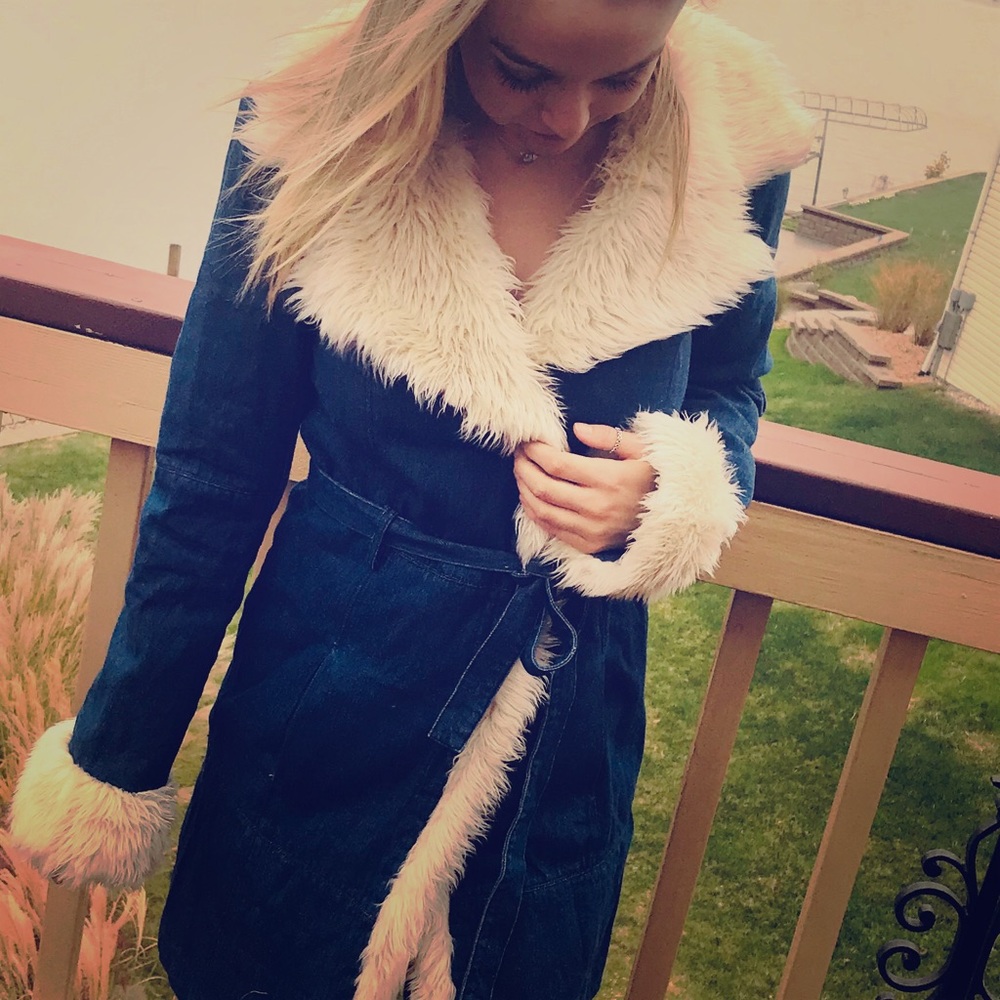 Jean Jacket Faux Fur BOHO